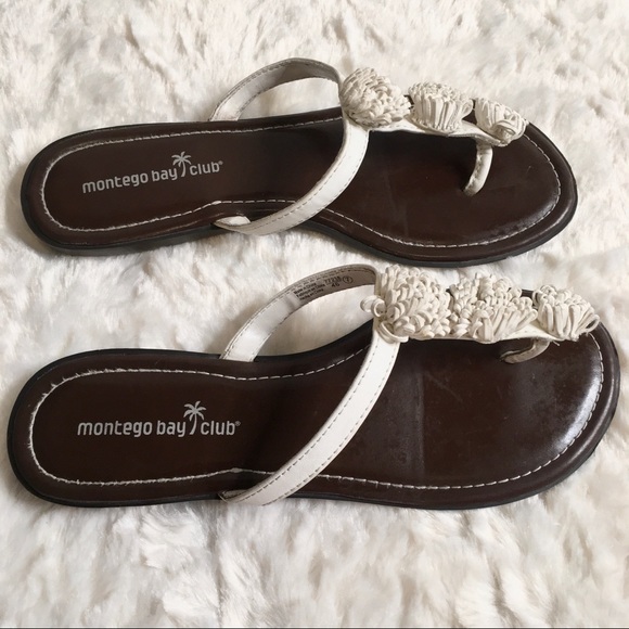 Montego Bay Club Flat Thong Slip On Sandals Size 7 - Picture 6 of 14